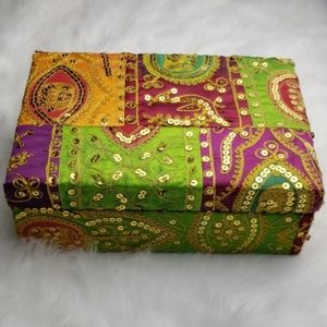 Boho India jewelry trinket box